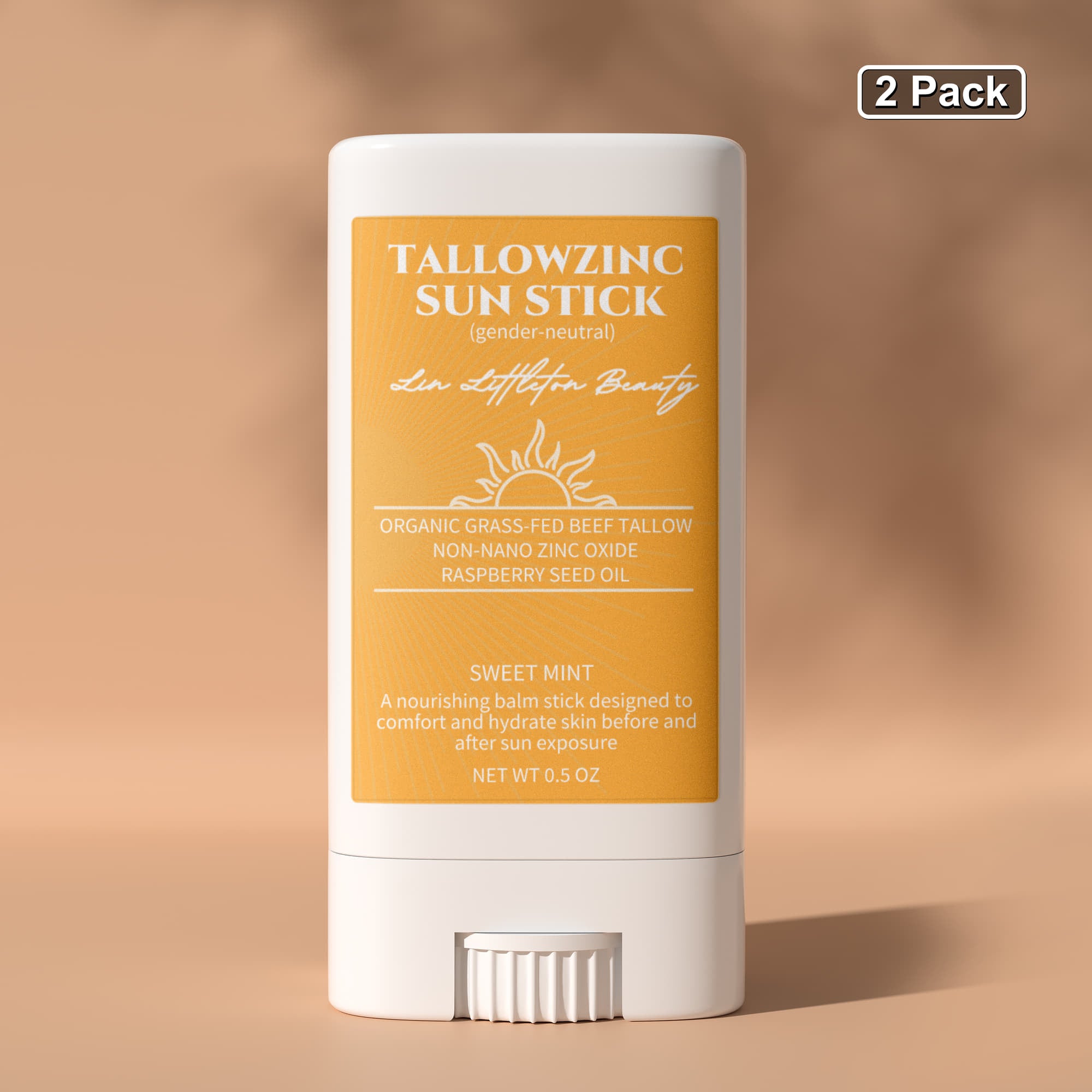 2 Pack Tallow Zinc Sun Stick